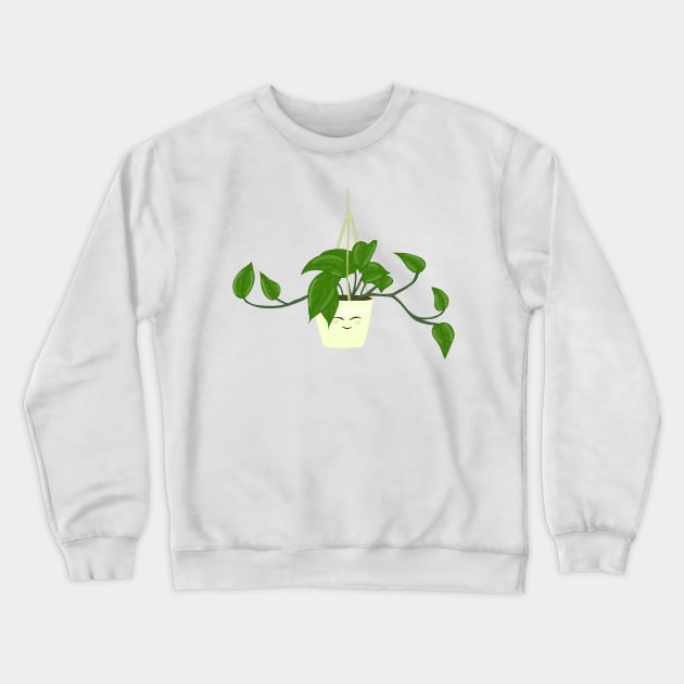 Hanging plant (yellow) Crewneck Sweatshirt by Becky-Marie